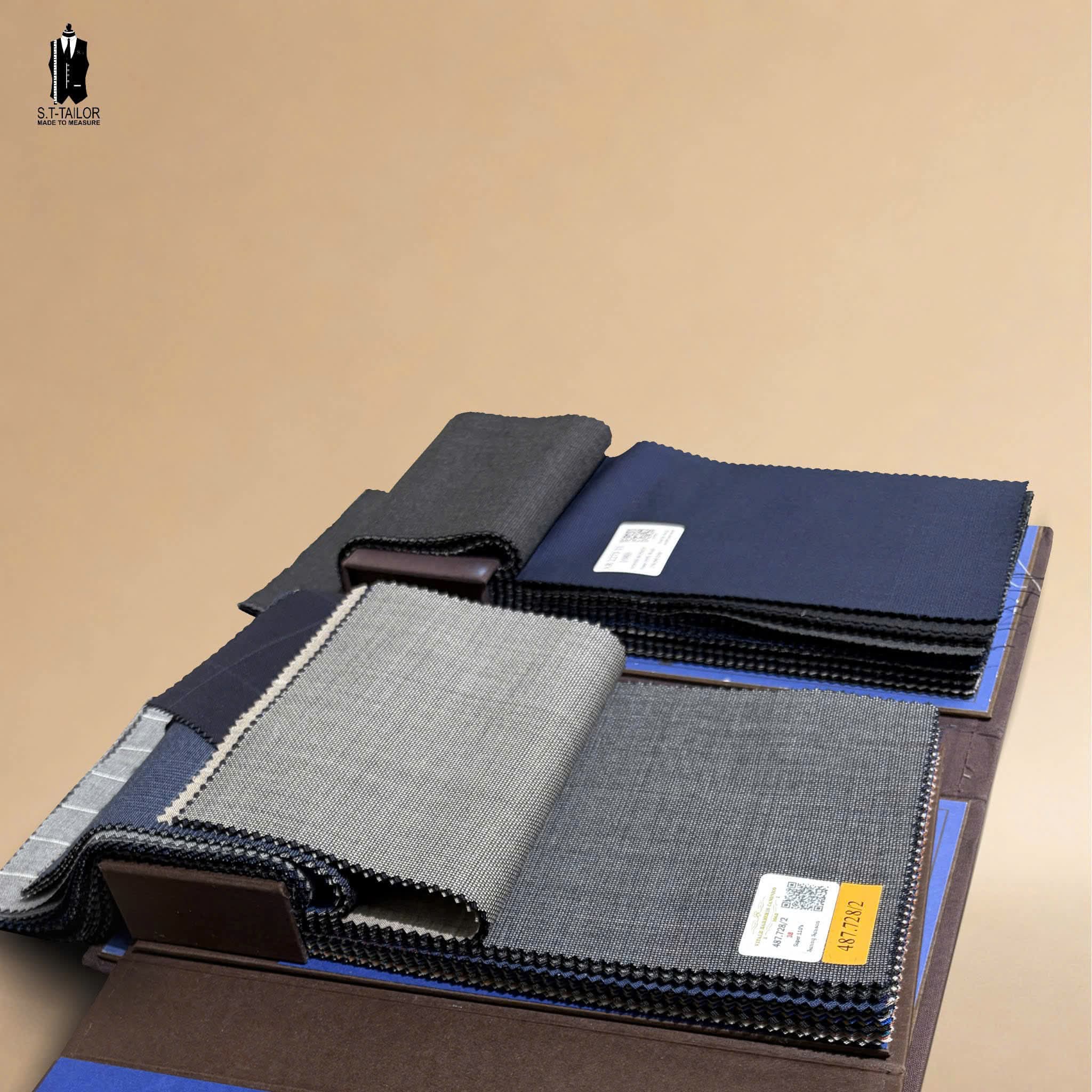 Selection of tailoring cloth books at S.T Tailor