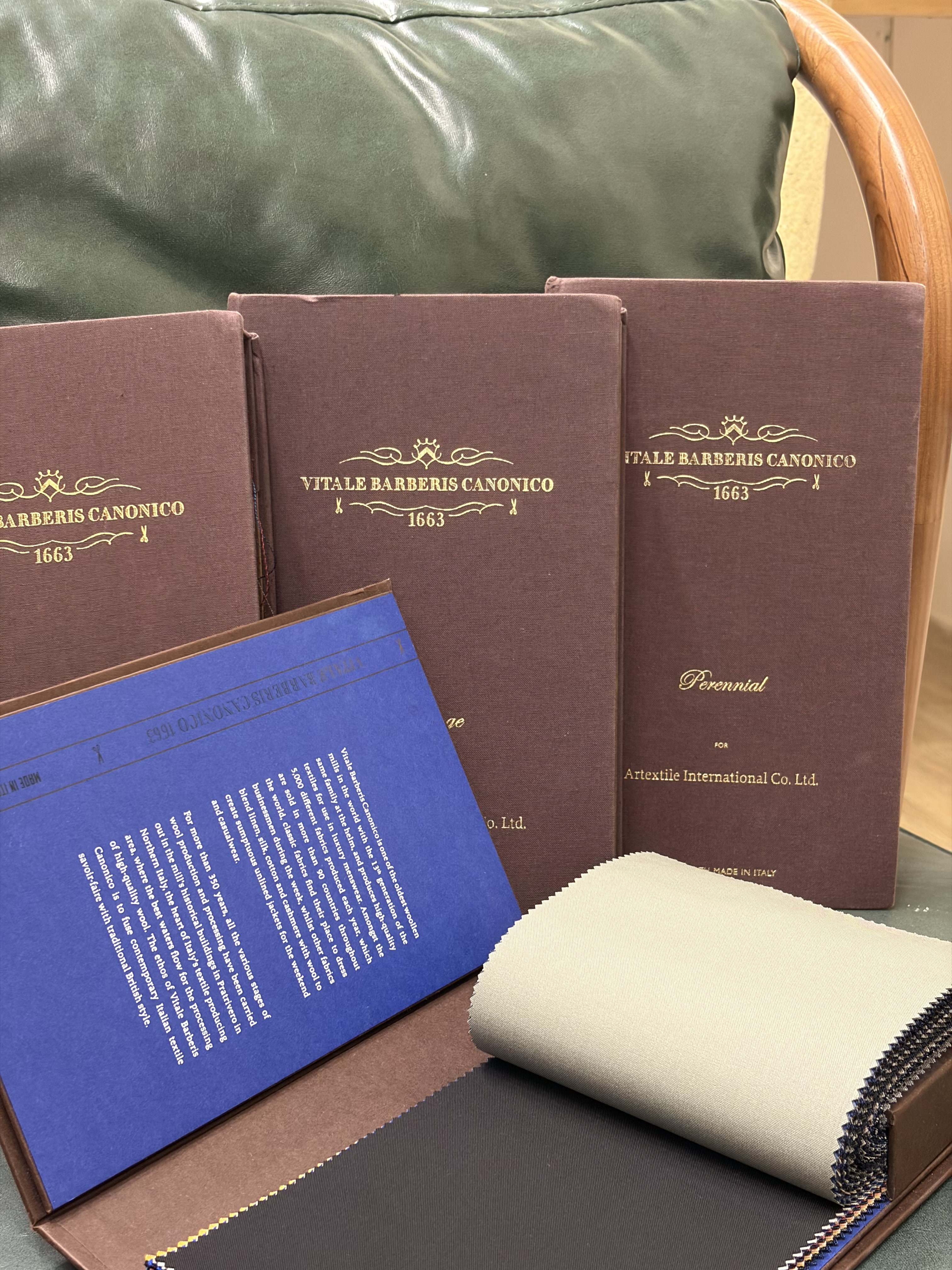 Vitale Barberis Canonico cloth books at S.T Tailor